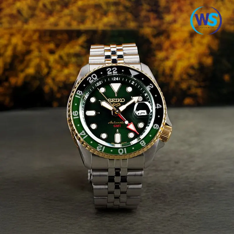 Seiko 5 Sports Forest Green Sunrise Dial Limited Edition Men’s Watch- SSK050K1